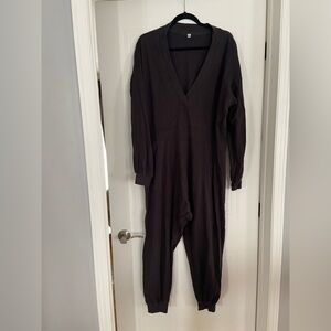 Free People Just Because Black onesie Small
